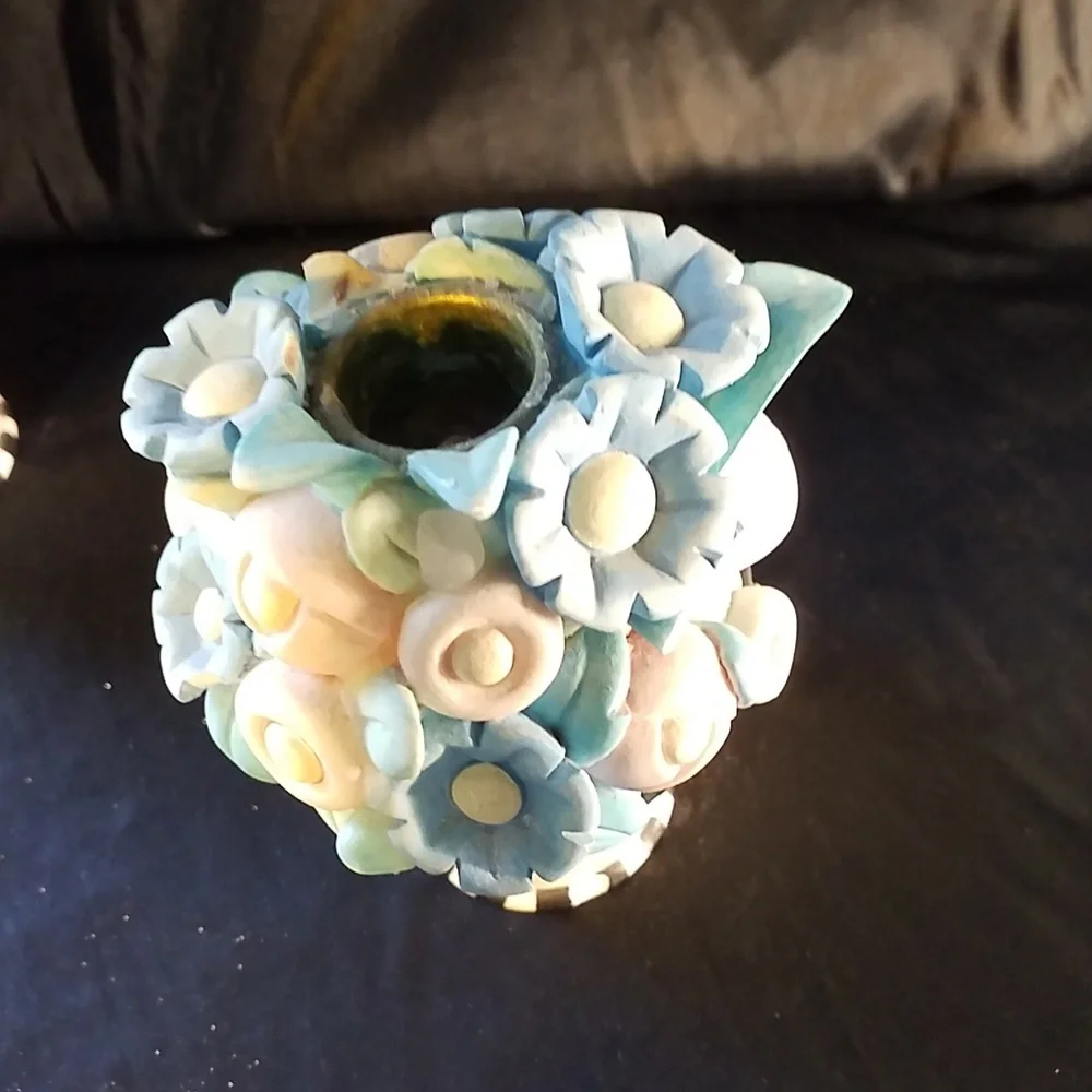 3/$25 CANDLE HOLDERS By MARY ENGELBREIT Set of 2 TAPER  Vintage 1999